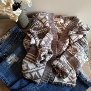 Pink Rose Cardigan sweater